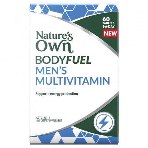 Nature's Own Men's Multivitamin 60 Tablets daily supplement at Pharmacy Direct