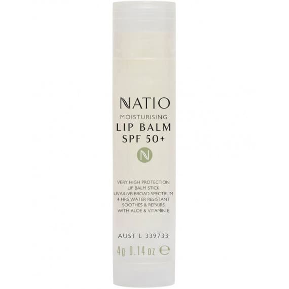 Natio Moisturising Lip Balm SPF50 plus 4g - Hydrating Lip Protection - Pharmacy Direct