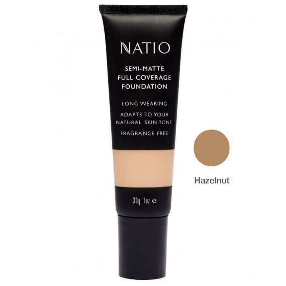 Natio Semi-Matte Full Coverage Foundation Hazelnut 30g