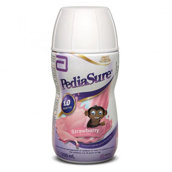 PediaSure Ready to Drink Strawberry 200ml - Nutrition for Kids at Pharmacy Direct
