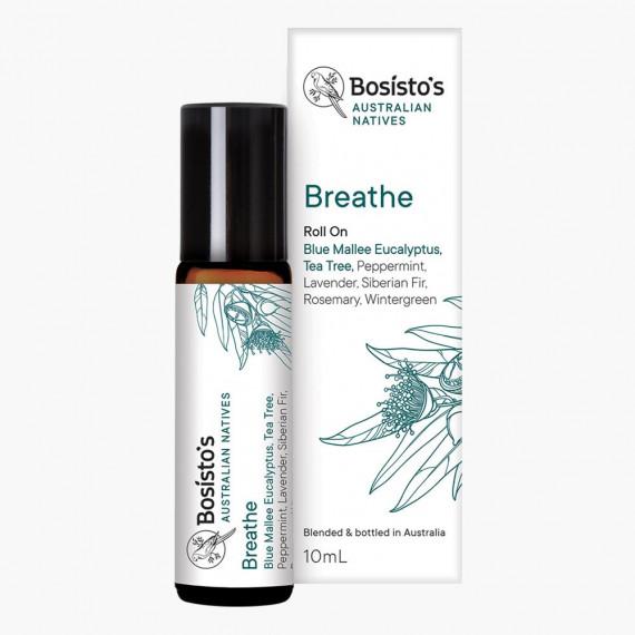 Bosistos Australian Natives Breathe Roll On 10ml - Natural Breathing Relief - Pharmacy Direct