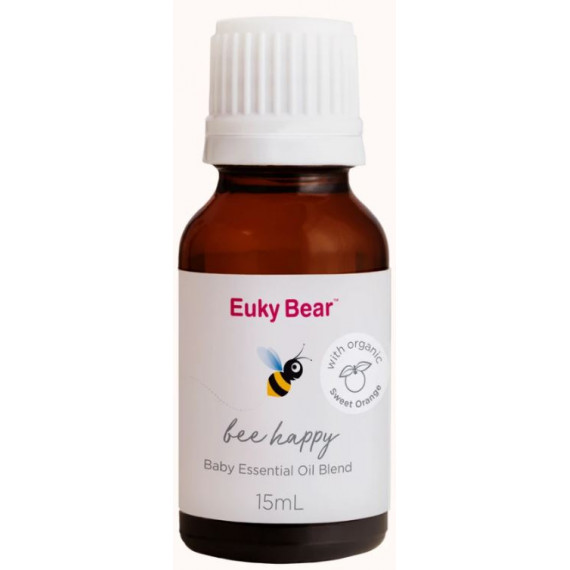 Euky Bear Bee Happy Baby Essential Oil Blend 15ml - Gentle Calming Formula - Pharmacy Direct
