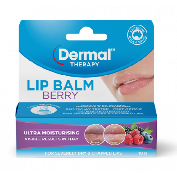 Dermal Therapy Lip Balm Berry 10g
