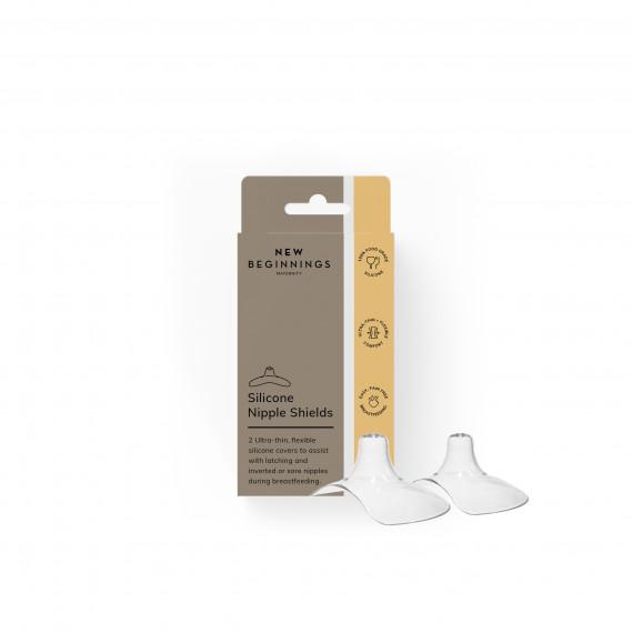 New Beginnings Silicone Nipple Shields 2 Packs