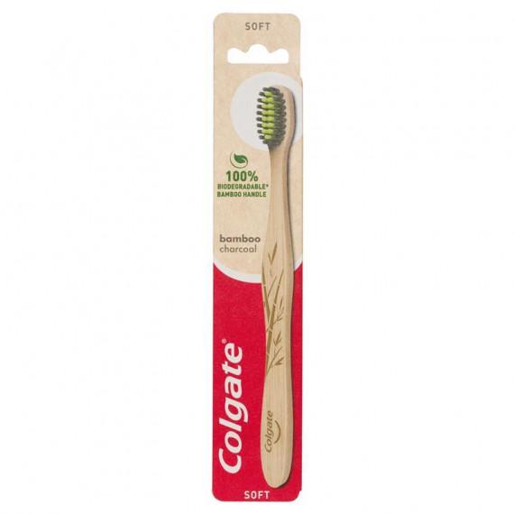Colgate Bamboo Charcoal Toothbrush 1-Pack - Eco-Friendly Oral Care at Pharmacy Direct