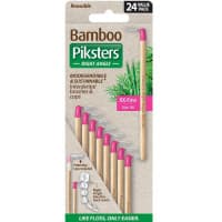 Piksters Bamboo Angled Interdental Brush Size 00 24 Pack