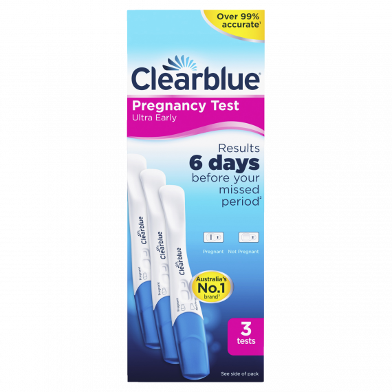 Clearblue Pregnancy Test Ultra Early 3 Tests - Reliable Early Detection - Pharmacy Direct