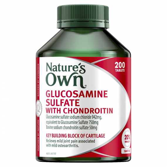 Natures Own Glucosamine Sulfate With Chondroitin 200 Tablets - Joint Support - Pharmacy Direct