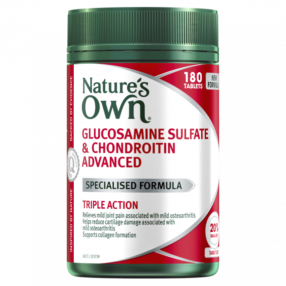 Natures Own Glucosamine Sulfate And Chondroitin Advanced 180 Tablets
