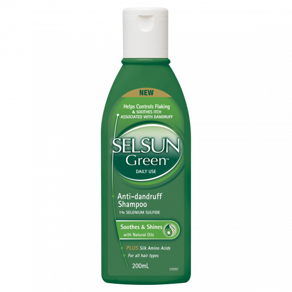 Selsun Green Anti Dandruff Shampoo 200ml - Flake Control and Scalp Relief - Pharmacy Direct