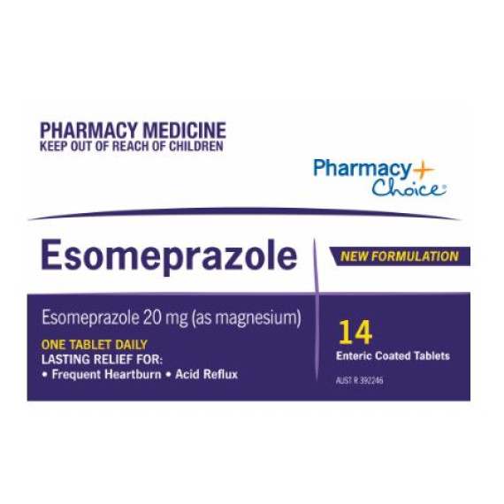 Pharmacy Choice Esomeprazole Heartburn Relief 14 Capsules