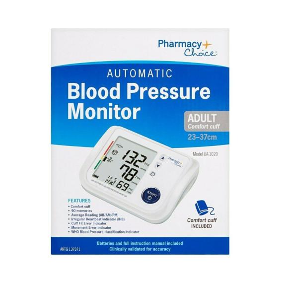 Pharmacy Choice Blood Pressure Monitor UA-1020 - Accurate and Reliable Results - Pharmacy Direct