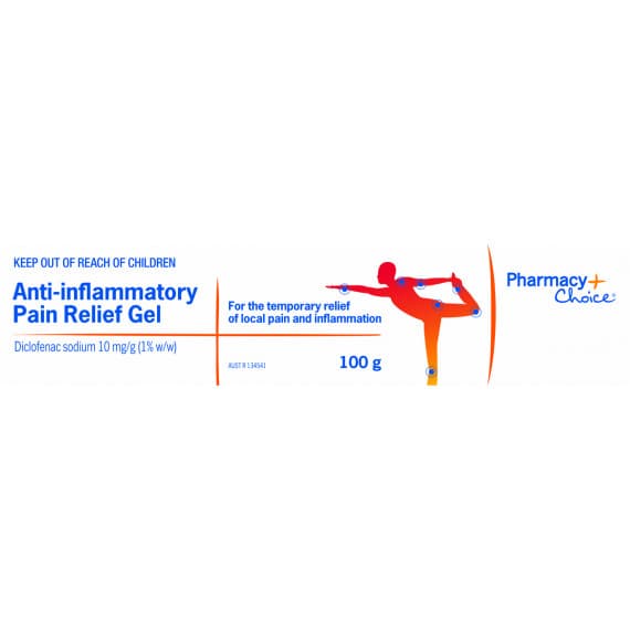 Buy PC Anti Inflammatory Pain Relief Gel 100g Online Pharmacy Direct AU