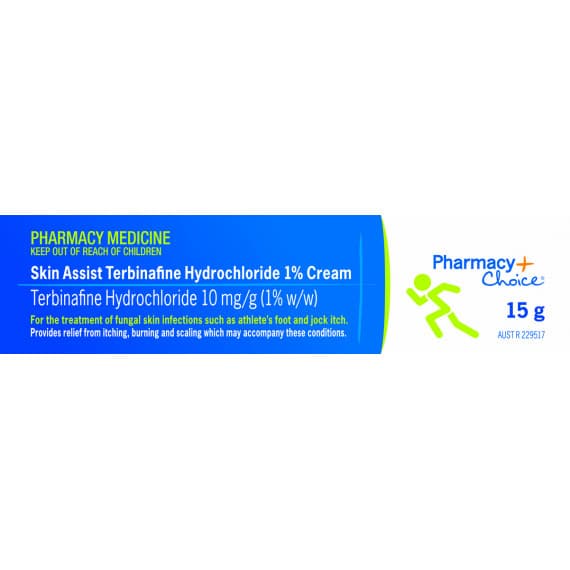 Pharmacy Choice Skin Assist Terbinafine Hydrochloride 1 Percent Cream 15g