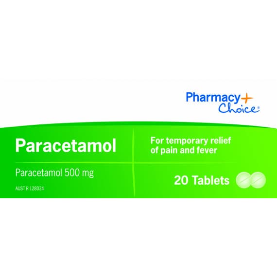 Pharmacy Choice Paracetamol 20 Tablets