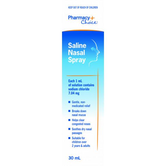 Buy Pharmacy Choice Saline Nasal Spray 30ml Online Pharmacy Direct AU