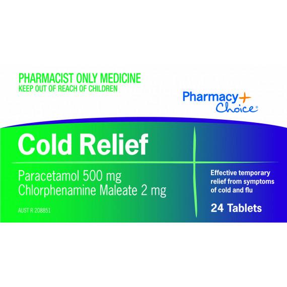 Pharmacy Choice Cold Relief 24 Tablets S3