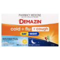 Demazin Cold Plus Flu Plus Cough Day and Night 24 Capsules