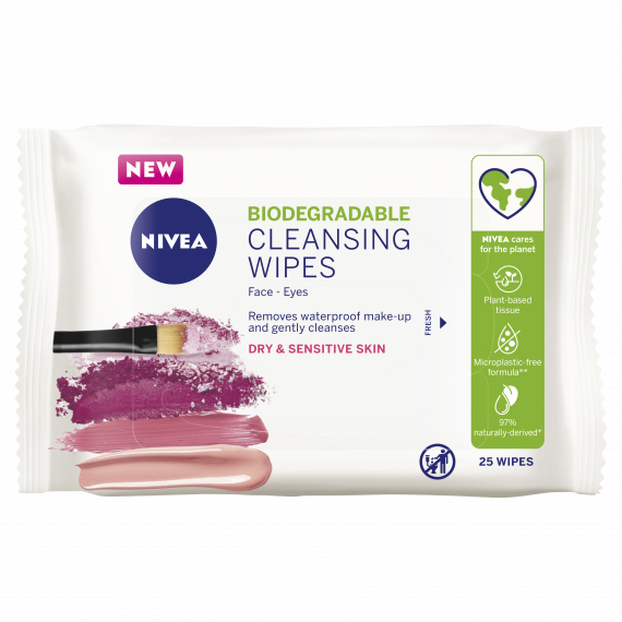 Nivea Gentle Facial Cleansing Wipes 25 Pack - Hydrate and Cleanse - Pharmacy Direct