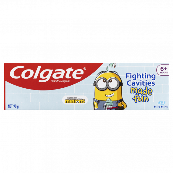 Colgate Minions Kids Mint Toothpaste 90g - Gentle Mint Cleaning for Kids - Pharmacy Direct
