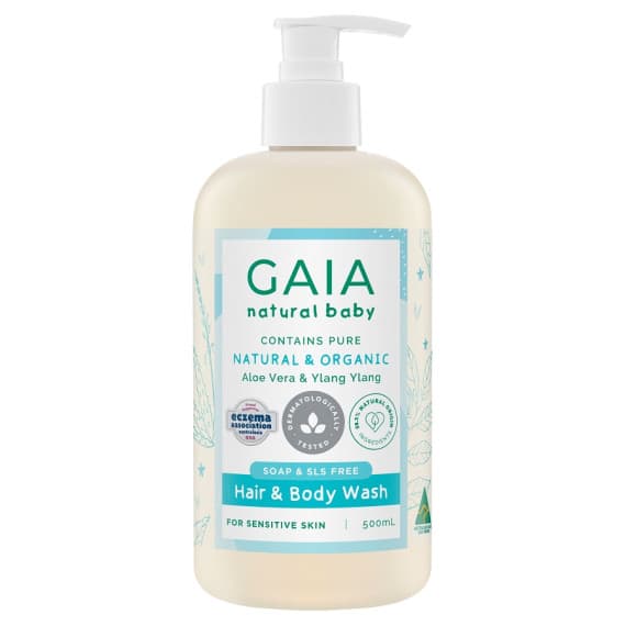 Gaia Natural Baby Hair and Body Wash 500ml