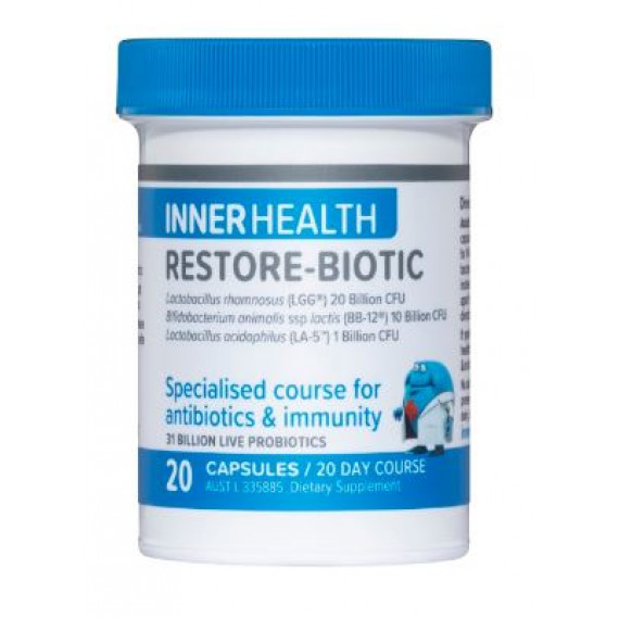 Inner Health Restore Biotic 20 Capsules - Support Digestive Health at Pharmacy Direct