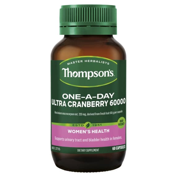 Thompson's Ultra Cranberry 60000mg 60 Capsules for urinary health – Buy Online at Pharmacy Direct