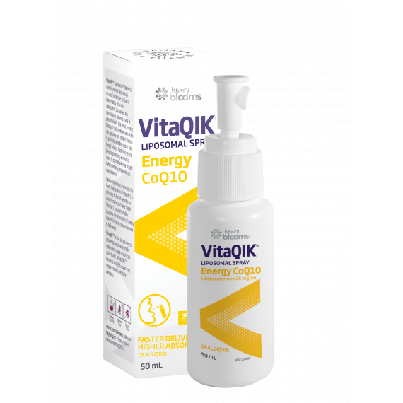 Henry Blooms VitaQIK Liposomal Energy CoQ10 50ml - Natural Energy Support - Pharmacy Direct