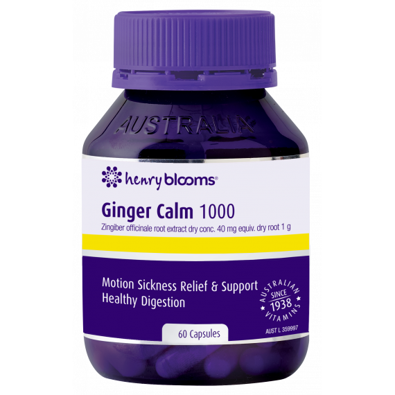Henry Blooms Ginger Calm 1000 60 Capsules
