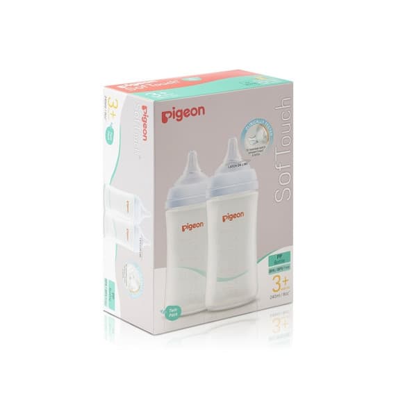 Pigeon SofTouch Bottle PP 240ml Twin Pack