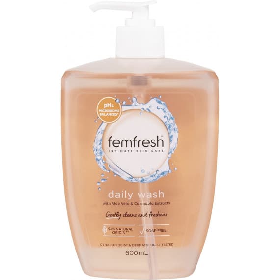 Femfresh Daily Wash 600ml - Gentle Intimate Hygiene and Freshness - Pharmacy Direct