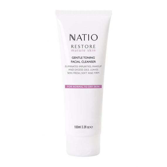 Natio Restore Gentle Toning Facial Cleanser 100ml - Hydrating and Refreshing - Pharmacy Direct