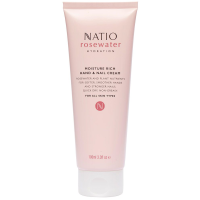 Natio Rosewater Hydration Moisture Rich Hand And Nail Cream 100ml