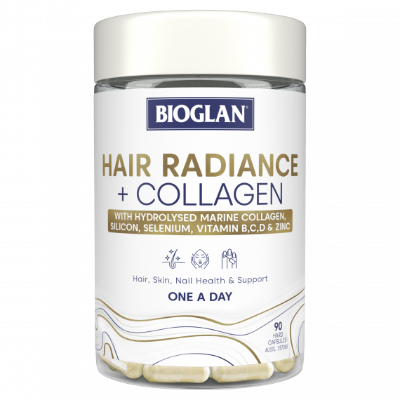Buy Bioglan Hair Radiance Plus Collagen 90 Capsules Online Pharmacy Direct AU