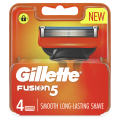 Gillette Fusion Razor Blades 4 Cartridges Refills