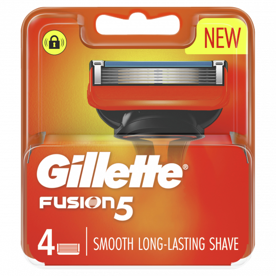 Gillette Fusion Razor Blades 4 Cartridges Refills - Smooth and Precise Shave - Pharmacy Direct