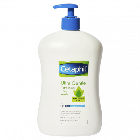 Cetaphil Ultra Gentle Refreshing Body Wash 1 Litre
