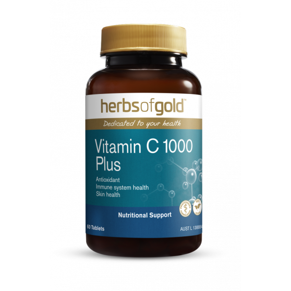 Herbs of Gold Vitamin C 1000 Plus 60 Tablets - Immune Support Supplement - Pharmacy Direct