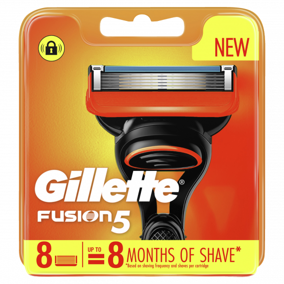 Gillette Fusion5 Razor Blades Cartridges 8 Pack - Smooth Close Shave - Pharmacy Direct