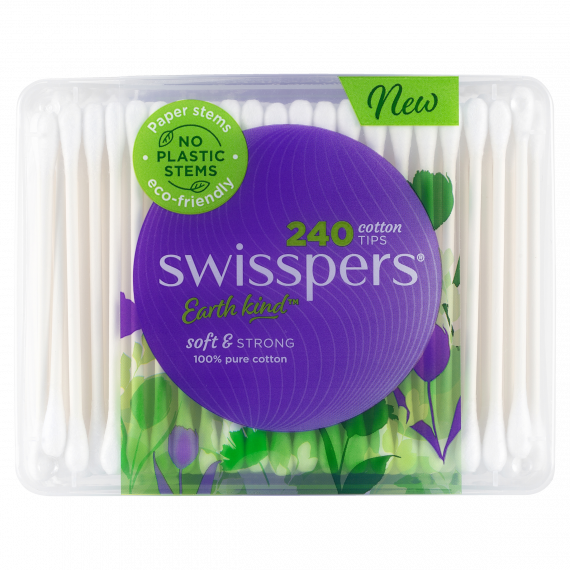 Swisspers Cotton Tips Paper Stems 240 Pack