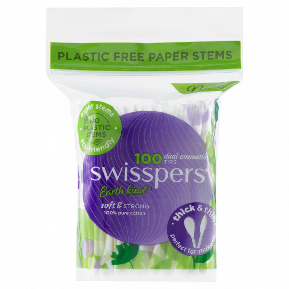 Swisspers Dual Cosmetic Tips Paper Stems 100 Pack