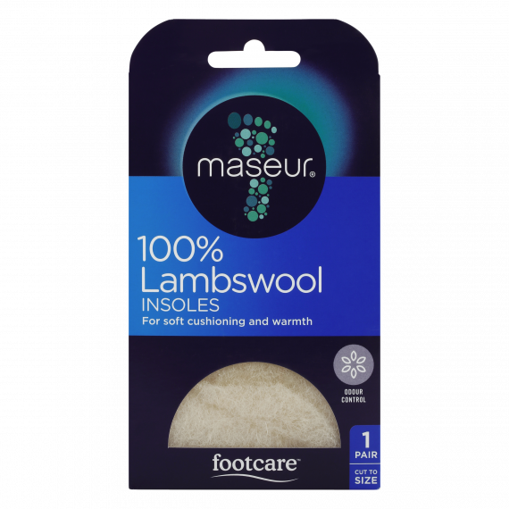 Maseur Footcare Lambswool Insoles  1 Pair