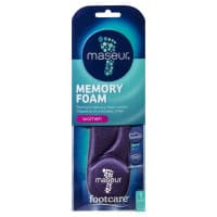 Maseur Footcare Women's Memory Foam Insoles 1 Pair