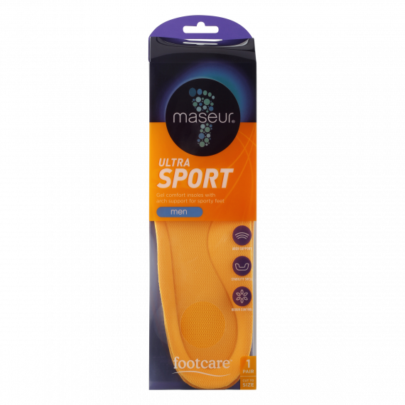 Buy Maseur Footcare Mens Ultra Sport Insoles 1 Pair Online Pharmacy Direct AU