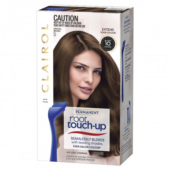Clairol Root Touch-Up 5 Medium Brown Hair Colour for Grey Coverage | Pharmacy Direct