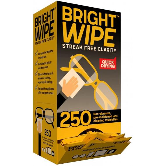 Bright Wipe Lens Cleaner Wipe 250 Pack for Clear Vision and Shine - Pharmacy Direct