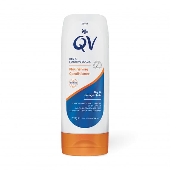 Ego QV Nourishing Conditioner 250g for smooth hydrated hair - Pharmacy Direct
