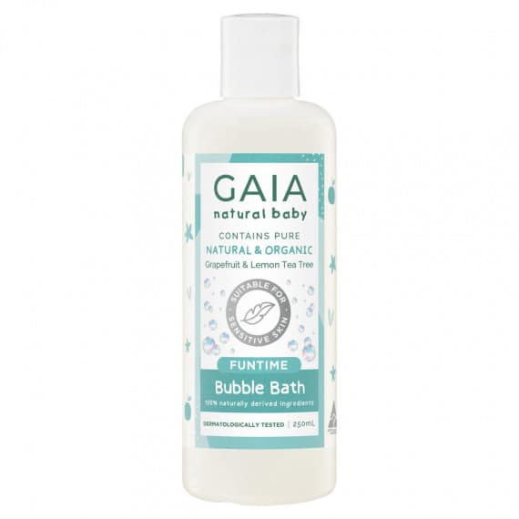 Gaia Natural Baby Funtime Bubble Bath 250ml gentle cleansing and fun - Pharmacy Direct