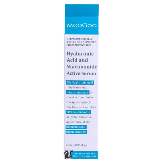MooGoo Hyaluronic Acid Niacinamide Active Serum 25ml for deep hydration - Pharmacy Direct
