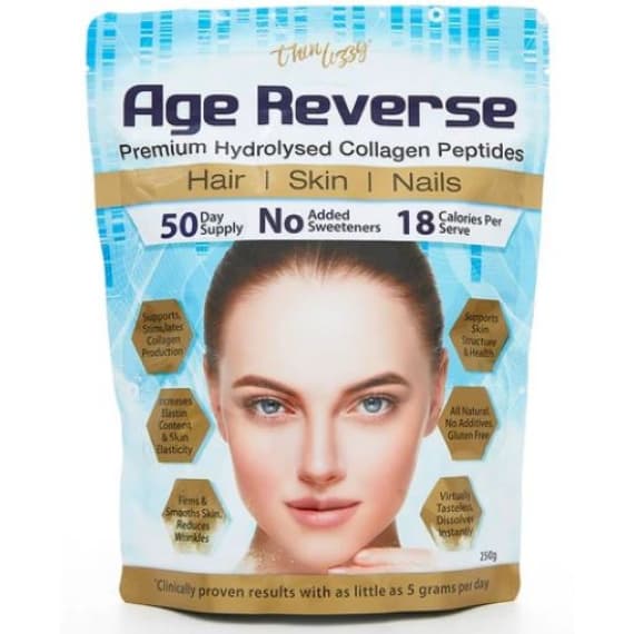 Thin Lizzy Age Reverse Collagen Premium Hydrolysed Collagen Peptides 250g